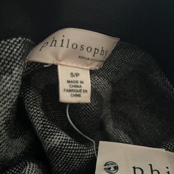 NWT Philosophy Republic Knit Skirt Women M Scroll Print Sweater Preppy Chic - Picture 14 of 15